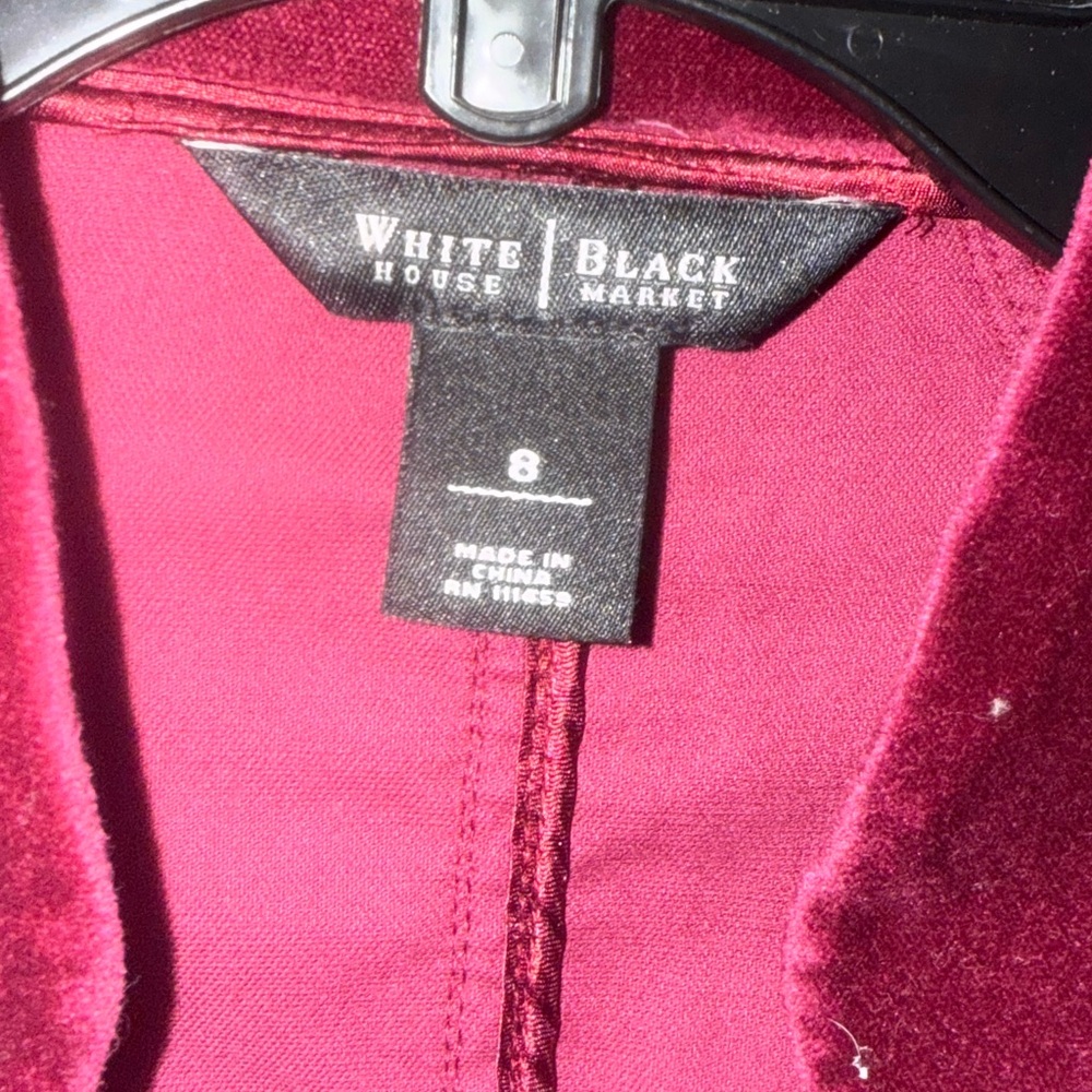 Velvet Women's Red Ruffled Jacket - Picture 3 of 8